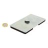 100 x 60 x 7mm thick Neodymium Magnetic Pad with Hook - 17.5kg Pull