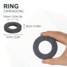 72mm O.D x 39mm I.D x 10mm thick Y30BH Ferrite Ring Magnet - 5.5kg Pull