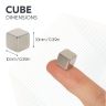 10 x 10 x 10mm thick N42 Neodymium Magnet - 4.7kg Pull