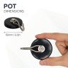 52mm dia Ferrite Pot Magnet with Swivel Hook - 9.9kg Pull