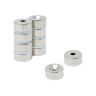 20mm dia x 10mm thick x 5.2mm c/sink Neodymium Magnet - 11kg Pull