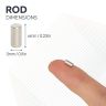 3mm dia x 6mm thick N42 Neodymium Magnet - 0.39kg Pull