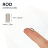 4mm dia x 7mm thick N42 Neodymium Magnets - 0.68kg Pull