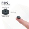 12mm O.D. x 3mm I.D. x 3.3mm thick Y10 Ferrite Magnets - 0.1kg Pull