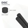 15mm dia x 10mm thick Y10 Ferrite Magnets - 0.3kg Pull