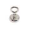 N42 Neodymium Clamping Magnet with M5 Eyebolt - Machine Lathed - 25mm dia - 24.9kg Pull