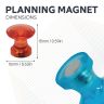Traditional Magnetic Map Pin Magnets (16mm dia x 15mm tall)