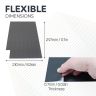 MagFlex® 50mm x 24mm Self-Adhesive Flexible Magnetic Rectangles - 48 per A4 Sheet