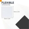 MagFlex® 75 x 75 x 0.85mm Flexible Magnetic Sheet - Gloss Dry-Wipe Surface (Assorted)