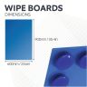 MagniPlan 900mm x 600mm Coloured Magnetic Glass Wipe Boards