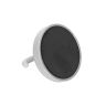 50mm dia Ferrite White Painted Clamping Magnet with M6 Hook - 21.3kg Pull