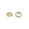 25mm O.D x 16mm I.D x 5mm thick N42 Neodymium Magnet - 9.4kg Pull