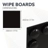 MagniPlan 450mm x 450mm Coloured Magnetic Glass Wipe Boards