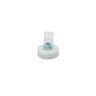 18mm dia x 6mm high Rubber Coated Cable Holding Magnet With 7.9mm Cable Clip - 1.6kg Pull