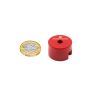 25.4mm dia x 15.9mm thick Alnico Button Magnet c/w 4.8mm dia central hole - 3.4kg Pull