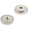 48mm dia x 11.5mm thick x 8.5mm c/sink N42 Neodymium Pot Magnet - 90kg Pull