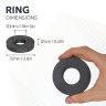 72mm O.D x 30mm I.D x 12mm thick Y30BH Ferrite Ring Magnet - 6.4kg Pull