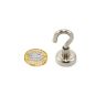 N42 Neodymium Clamping Magnet with M4 Hook - 20mm dia - 13.8kg Pull