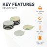 Adhesive 15mm dia x 1mm N42 Neodymium Magnet - 1.1kg Pull