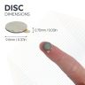 Adhesive 9.5mm dia x 0.75mm N35 Neodymium Magnet - 0.35kg Pull