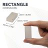 20 x 10 x 40mm thick N42 Neodymium Magnet - 11.2kg Pull