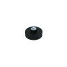 22mm dia x 6mm high Rubber Coated POS Magnet c/w M4 Boss Thread - 5kg Pull