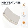 37.5 O.R x 33.5 I.R x 25mm x 4mm thick N42 Neodymium Arc Magnet