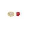 12.5mm dia x 9.5mm thick Alnico Button Magnet c/w 4.5mm dia central hole - 0.7kg Pull