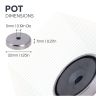 32mm dia x 7mm thick x 5mm c/sink Ferrite Y30BH Pot Magnet - 6.9kg Pull