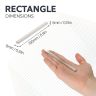 130 x 8 x 5mm thick N42 Neodymium Magnet - 23.7kg Pull