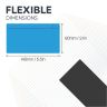 MagFlex® 140 x 80 x 0.85mm Scrumboard Magnet - Gloss Dry-Wipe Surface