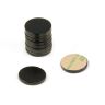 20mm dia x 2mm thick Black Painted Mild Steel Disc with 3M™ Self-Adhesive