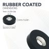 26.5mm dia x 6mm thick x 7mm c/sink Rubber Coated N42 Neodymium Magnet - 6.4kg Pull