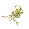 SCREWD 25mm Brass Plated Cup Hook Kit (4 Packs of 8)