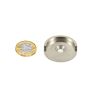 35mm dia Mild Steel Keeper Cup for Pot & Countersunk Magnets - Half Lip