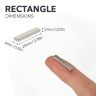 20 x 4 x 2mm thick N42 Neodymium Magnet - 1.9kg Pull