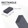 50 x 25 x 10mm thick Y30BH Ferrite Magnet - 3kg Pull