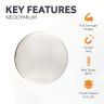 40mm dia x 5mm thick N42 Neodymium Magnet - 15.6kg Pull