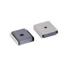 26 x 23 x 6.3mm thick (x 3mm hole) Stainless Steel Ferrite Channel Magnet - 6.1kg Pull