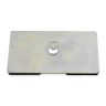 100 x 60 x 7mm thick Neodymium Magnetic Pad with Hook - 17.5kg Pull