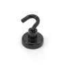 25mm White or Black Painted Neodymium Hook Magnet with M5 Hook - 20kg Pull