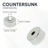 20mm dia x 10mm thick North & South Neodymium Countersunk Magnets & Screws Pack