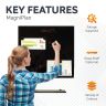 MagniPlan 450mm x 450mm Coloured Magnetic Glass Wipe Boards