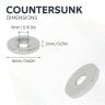 16mm dia Neodymium Pot Magnets, Steel Discs & Screws Pack