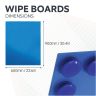 MagniPlan 900mm x 600mm Coloured Magnetic Glass Wipe Boards