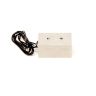 63.5 x 38.1 x 31.75mm thick Electromagnet with 5mm Mounting Hole - 91kg Pull (12V DC / 5W)