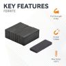 25 x 10 x 3mm thick Y30BH Ferrite Magnet - 0.4kg Pull