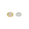20mm dia x 2mm thick x 4mm c/sink Steel Disc