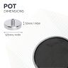 125mm dia x 50mm tall x M14 thread Ferrite Pot Magnet - 130kg Pull