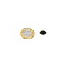 10mm dia x 1mm thick Black Painted Mild Steel Disc with 3M™ Self-Adhesive